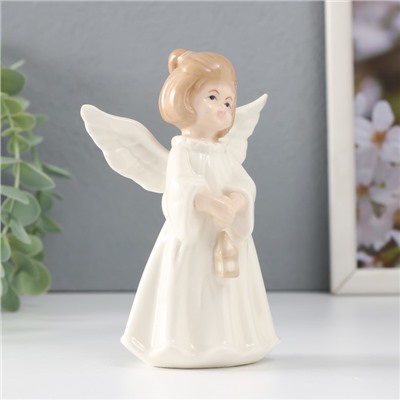 Сувенир керамика "Девочка-ангел с фонариком" 8,5х5,3х12,5 см